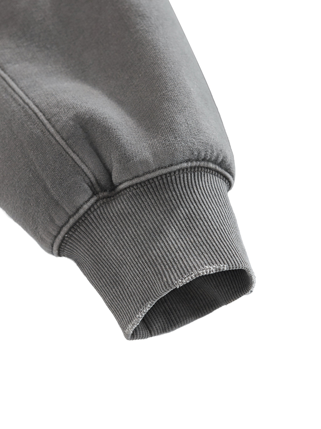 MAN UP Frayed Enzyme Washed Fleece Hoodie